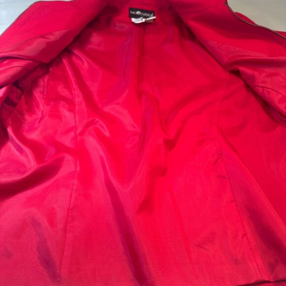 Sag Harbor Blazer Womens Wool Petite Suit Jacket Zipper Vintage Long Sleeve - Picture 8 of 11